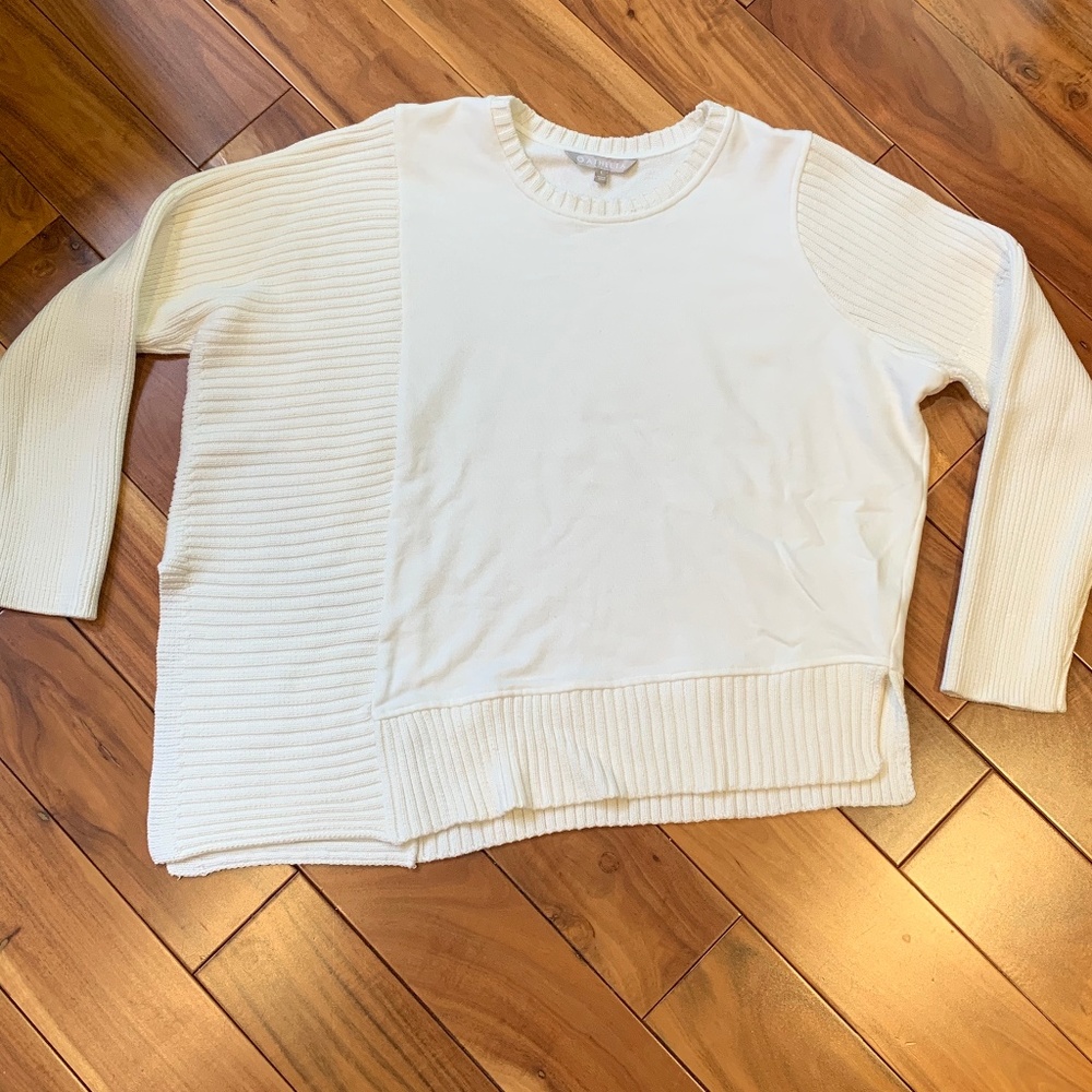 Athleta Bayridge Sweatshirt Dove (Ivory) Large L